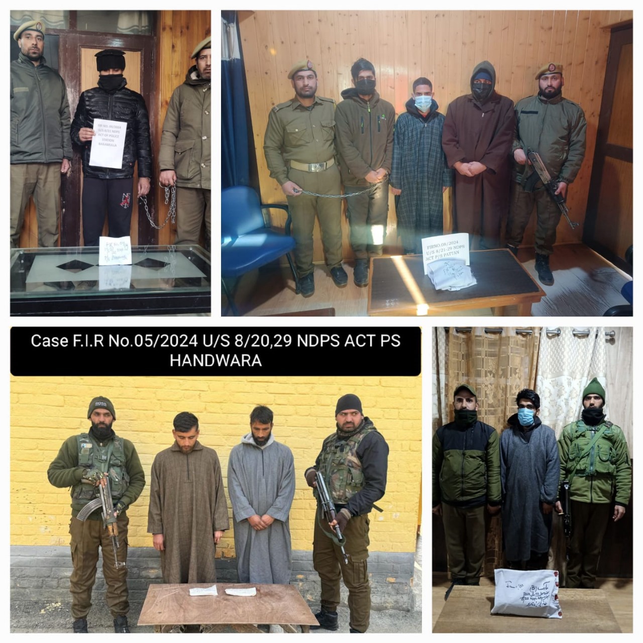 7 drug peddlers arrested in north Kashmir