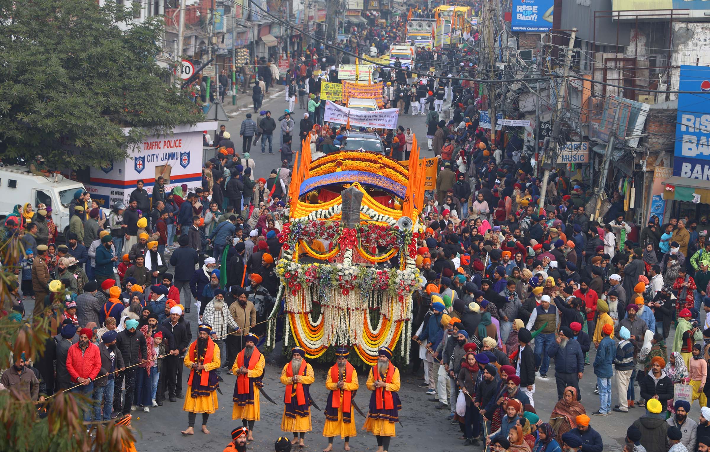 Magnificent Nagar Kirtan taken out in Jammu Greater Kashmir